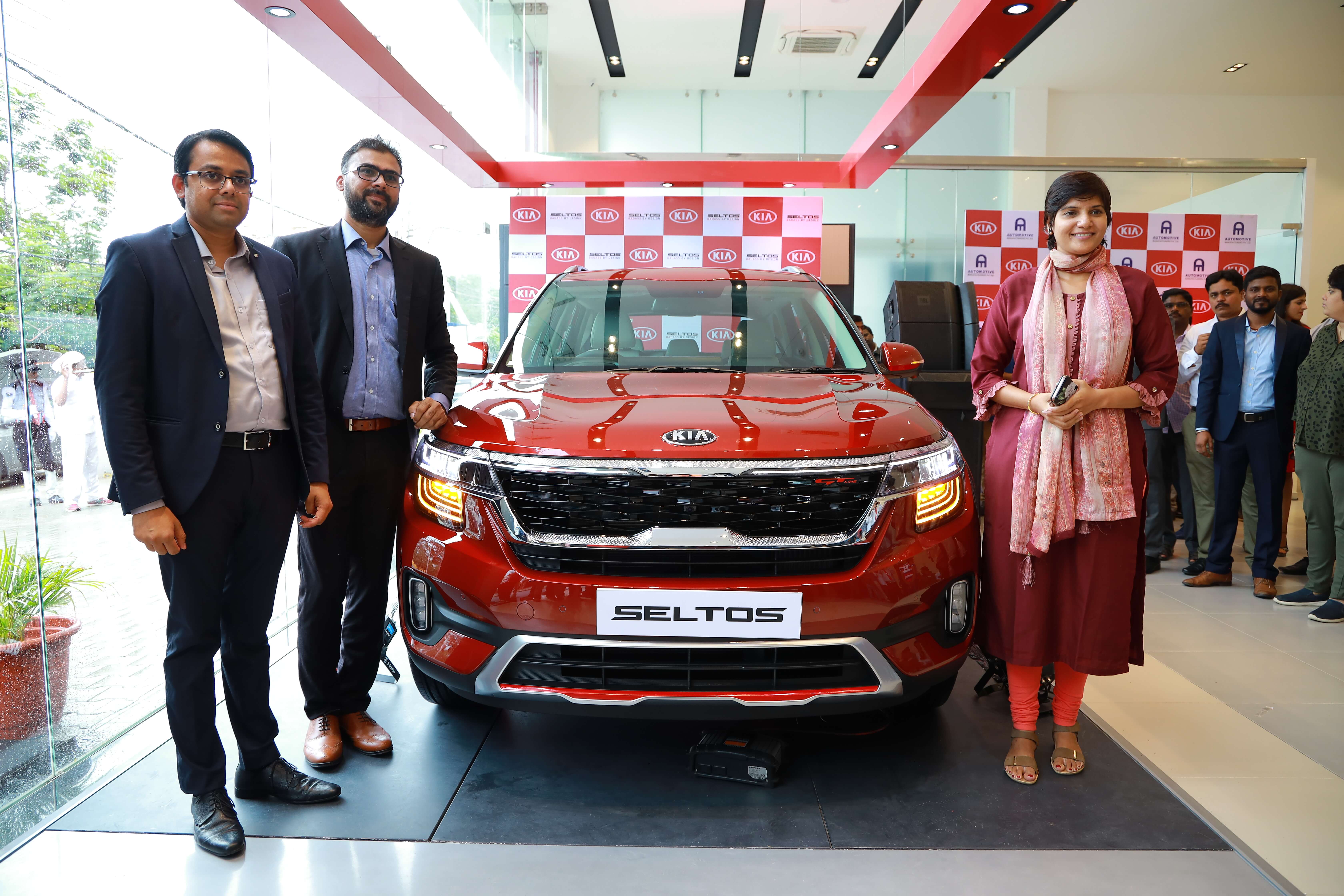 Kia Seltos Unveiled At Automotive Kia Hyderabad India s First 